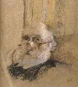 Edouard Vuillard, Self-portrait of glasses